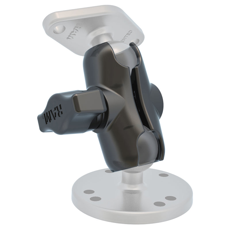 RAM MOUNT SHORT DOUBLE SOCKET ARM F/1" BALL BASES RAM-B-201U-A [並行輸入品]